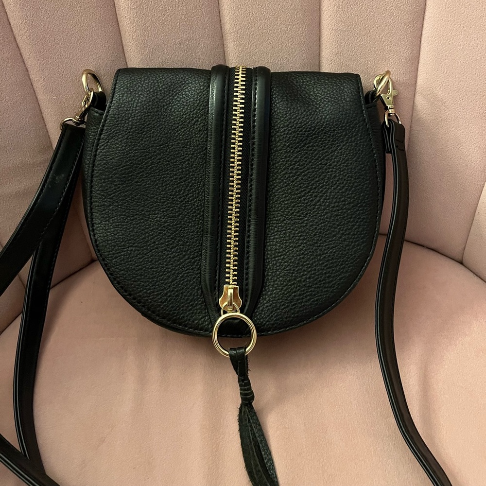 Rebecca Minkoff purse, black, medium sized.